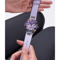 Guess Queen Quartz Purple Dial Purple Silicone Strap Watch For Women - GW0536L4