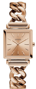 Guess Vanity Rose Gold Dial Rose Gold Steel Strap Watch for Women - W1029L3