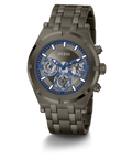 Guess Continental Grey Dial Grey Steel Strap Watch for Men - GW0260G3