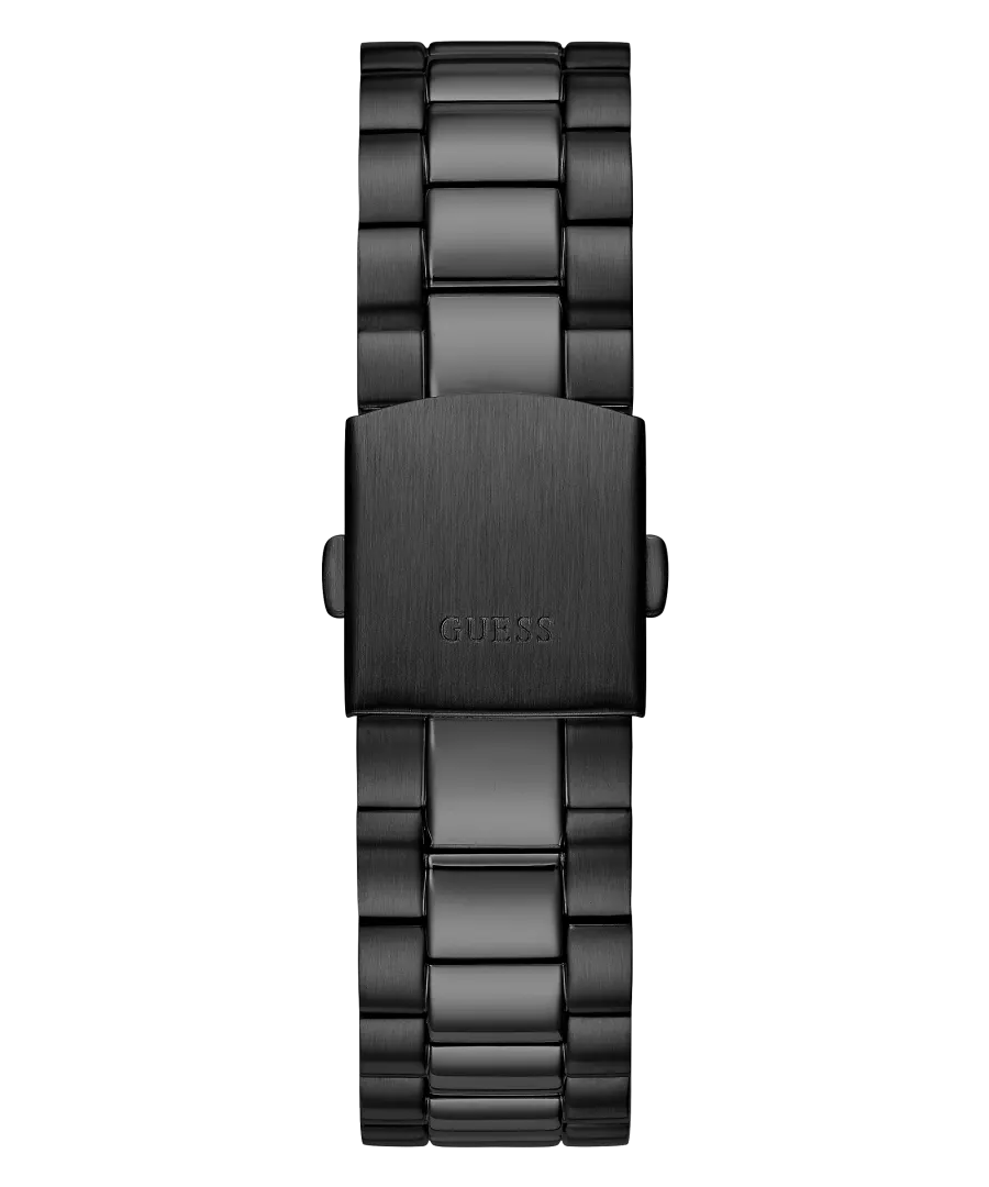 Guess Connoisseur Black Dial Black Steel Strap Watch for Men - GW0265G4