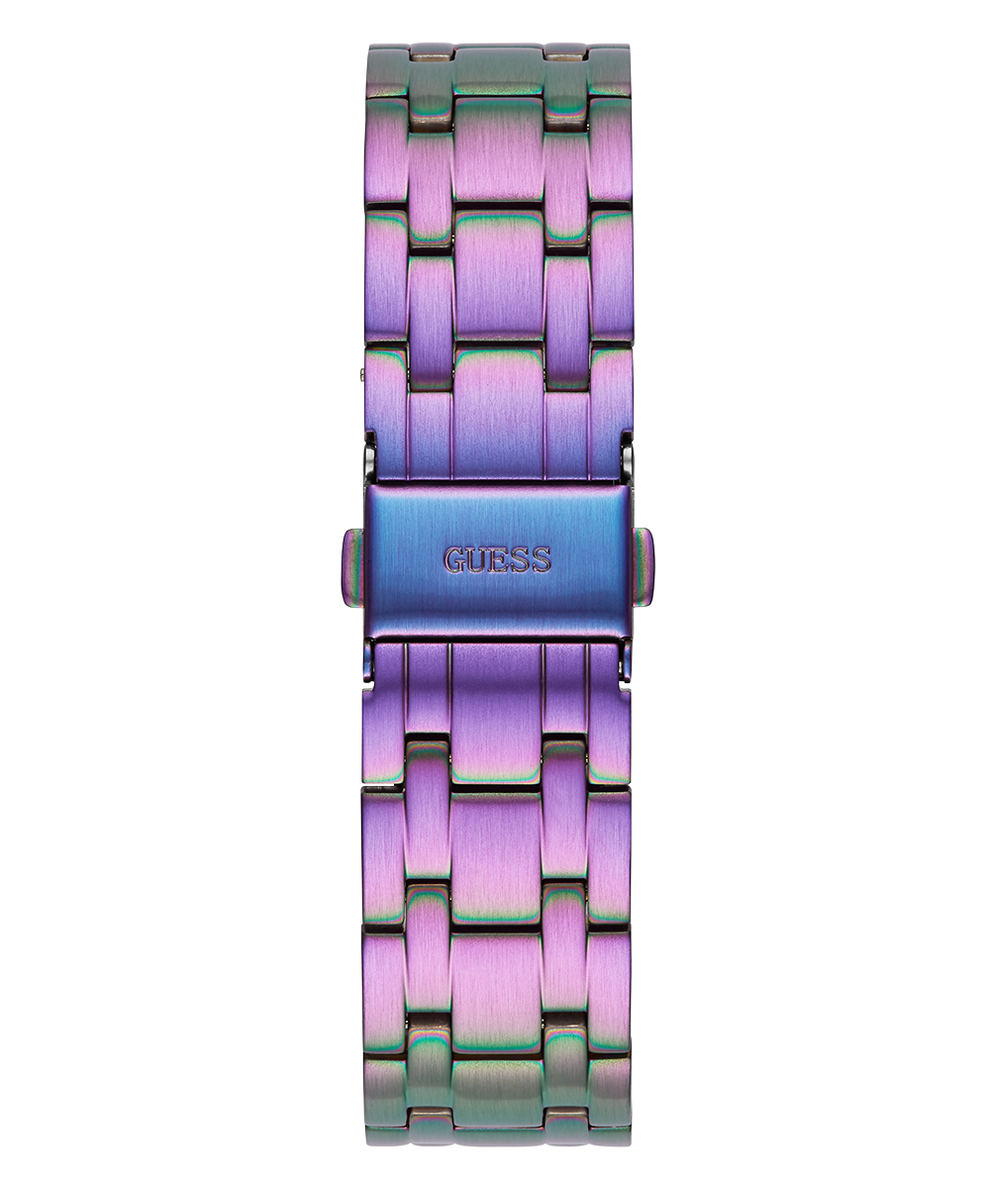 Guess Heiress Multifunction Diamonds Purple Dial Purple Steel Strap Watch for Women - GW0440L3