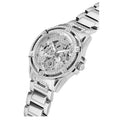 Guess Queen Quartz Silver Dial Silver Steel Strap Watch For Women - GW0464L1