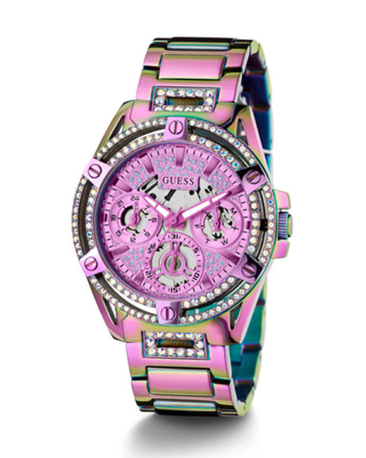 Guess Queen Multicolor Dial Multicolor Steel Strap Watch For Women - GW0464L4