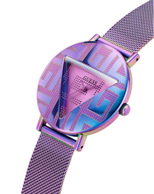 Guess Iconic Quartz Multicolor Dial Multicolor Mesh Bracelet Watch For Women - GW0479L1