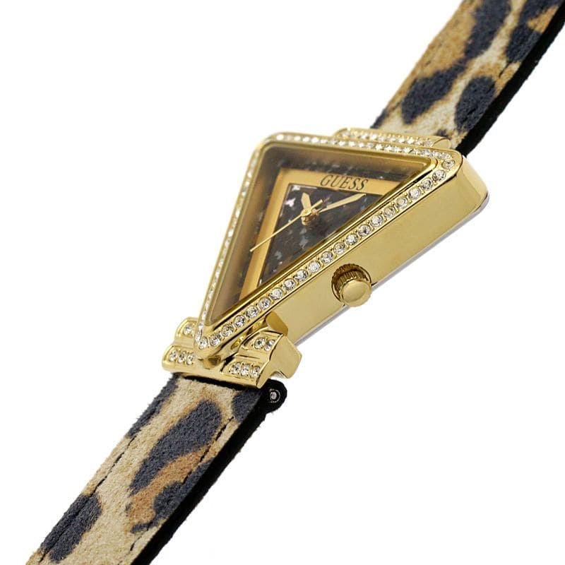 Guess Fame Quartz Animal Print Dial Multicolor Leather Strap Watch For Women - GW0504L3