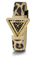 Guess Fame Quartz Animal Print Dial Multicolor Leather Strap Watch For Women - GW0504L3