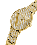 Guess Trend Diamonds Gold Dial Gold Steel Strap Watch for Women - GW0512L2