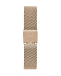 Guess Dream Crystals Rose Gold Dial Rose Gold Mesh Bracelet Watch For Women - GW0550L3