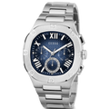 Guess Headliner Multifunction Blue Dial Silver Steel Strap Watch For Men - GW0572G1