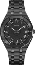 Guess Asset Quartz Black Dial Black Steel Strap Watch For Men - GW0575G3