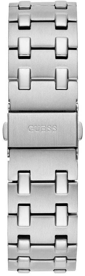 Guess Asset Quartz Blue Dial Silver Steel Strap Watch For Men - GW0575G4