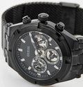 Guess Continental Chronograph Black Dial Black Mesh Strap Watch For Men - GW0582G3