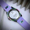 Guess Queen Quartz Purple Dial Purple Silicone Strap Watch For Women - GW0536L4