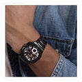 Guess Headliner Multifunction Black Dial Black Steel Strap Watch For Men - GW0572G3