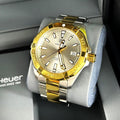 Tag Heuer Aquaracer Silver Dial Two Tone Steel Strap Watch for Women - WBD1120.BB0930