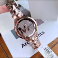 Michael Kors Runway Mercer Quartz Rose Gold Dial Rose Gold Steel Strap Watch For Women - MK6736