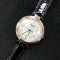 Tissot T Lady Flamingo Mother of Pearl Dial Black Leather Strap Watch for Women - T094.210.16.111.00