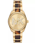 Michael Kors Janelle Quartz Gold Dial Two Tone Steel Strap Watch For Women - MK4730