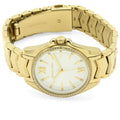 Michael Kors Whitney Three-Hand White Dial Gold Steel Strap Watch For Women - MK6693