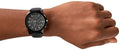 Armani Exchange Outerbanks Chronograph Black Dial Black Silicone Strap Watch For Men - AX1326