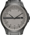 Armani Exchange Hampton Chronograph Grey Dial Grey Steel Strap Watch For Men - AX2194