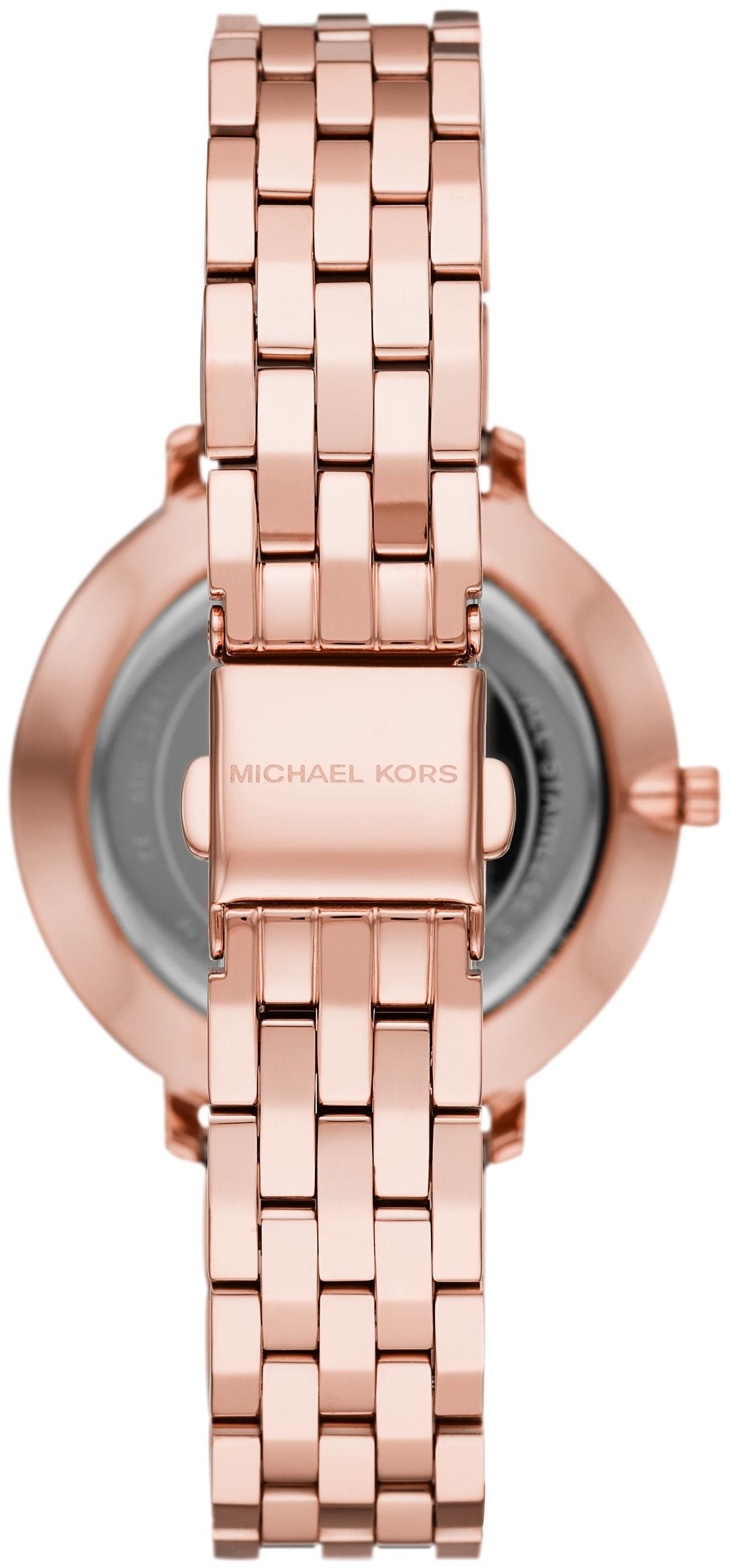 Michael Kors Pyper Three-Hand Rose Gold Dial Rose Gold Steel Strap Watch For Women - MK3897