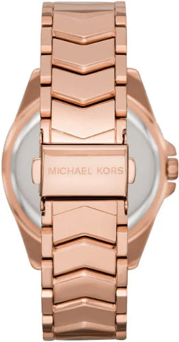 Michael Kors Whitney Quartz White Dial Rose Gold Steel Strap Watch For Women - MK6694