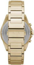 Armani Exchange Drexler Chronograph Gold Dial Gold Steel Strap Watch For Men - AX2602