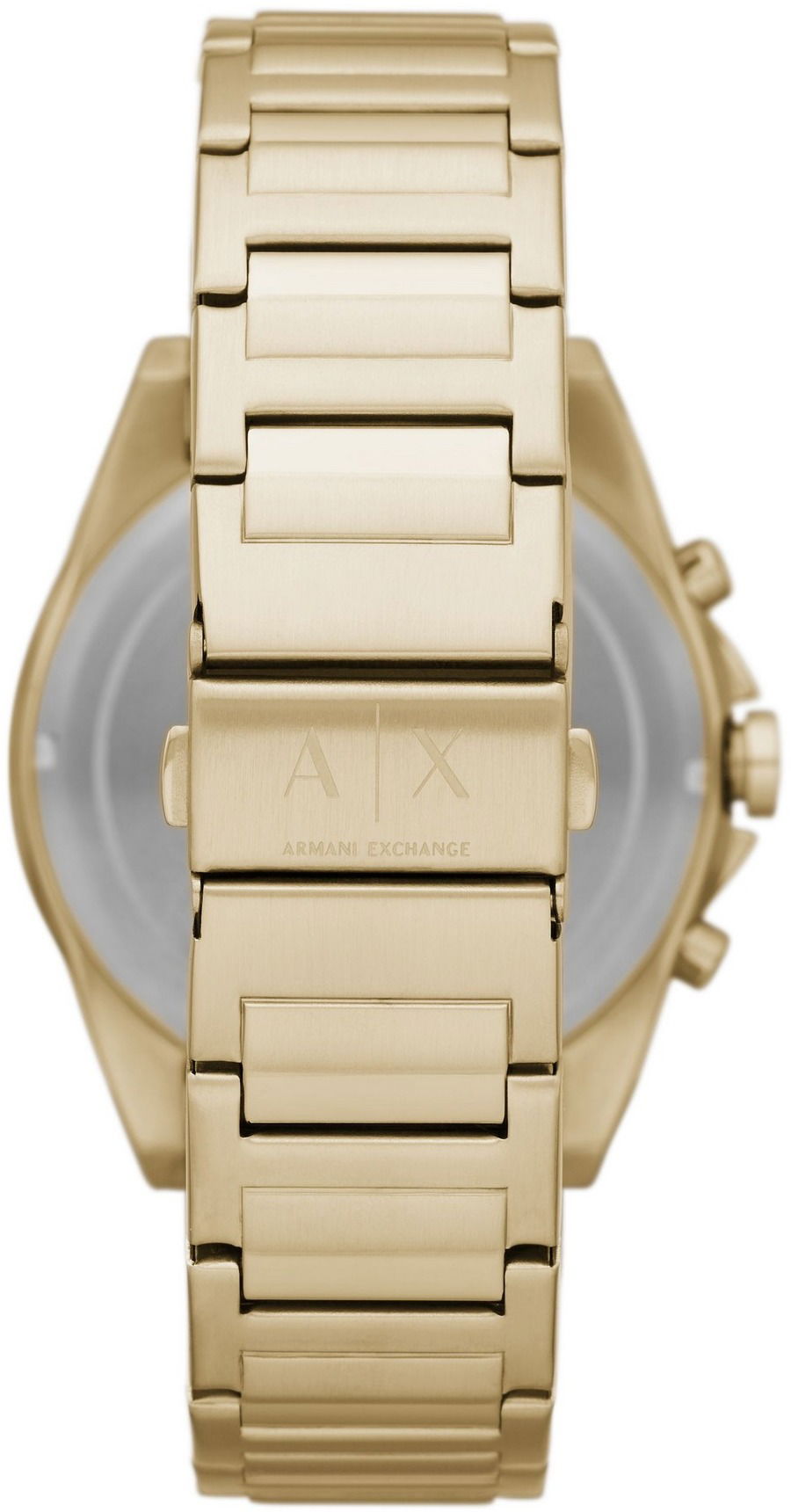 Armani Exchange Drexler Chronograph Gold Dial Gold Steel Strap Watch For Men - AX2602