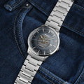 Mido Commander Automatic Gradient Blue Dial Silver Steel Strap Watch For Men - M021.407.11.411.01