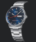 Mido Commander II Automatic Chronometer Blue Dial Silver Steel Strap Watch For Men - M021.431.11.041.00