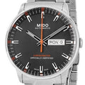 Mido Commander II Automatic Chronometer Grey Dial Silver Steel Strap Watch For Men - M021.431.11.061.01