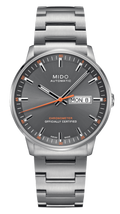 Mido Commander II Automatic Chronometer Grey Dial Silver Steel Strap Watch For Men - M021.431.11.061.01