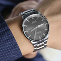 Mido Commander II Automatic Chronometer Grey Dial Silver Steel Strap Watch For Men - M021.431.11.061.00