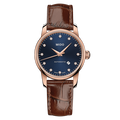 Mido Baroncelli Automatic Midnight Blue Dial Brown Leather Strap Watch For Women - M7600.3.65.8