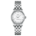 Mido Baroncelli III Automatic White Dial Silver Steel Strap Watch For Women - M7600.4.26.1