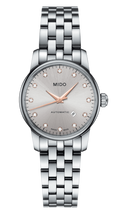 Mido Baroncelli III Automatic Silver Dial Silver Steel Strap Watch For Women - M7600.4.21.1