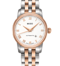 Mido Baroncelli Automatic White Dial Two Tone Steel Strap Watch For Women - M8600.9.N6.1