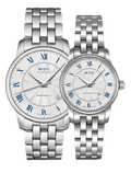 Mido Baroncelli III Automatic Silver Dial Silver Steel Strap Watch For Women - M7600.4.21.1