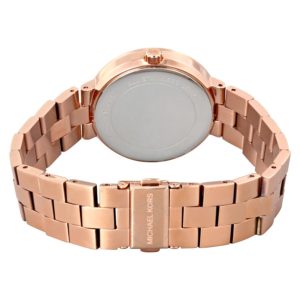 Michael Kors Garner Quartz Rose Gold Dial Rose Gold Steel Strap Watch For Women - MK6409