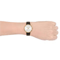 Michael Kors Pyper Quartz Silver Dial Brown Leather Strap Watch For Women - MK2857