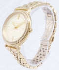 Michael Kors Cinthia Quartz Gold Dial Gold Steel Strap Watch For Women - MK3681