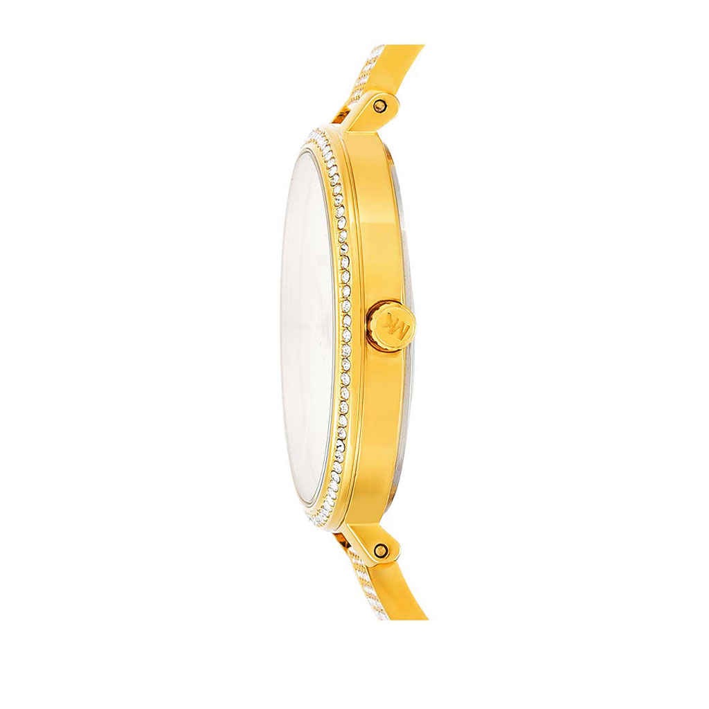 Michael Kors Jaryn Quartz Gold Dial Gold Steel Strap Watch For Women - MK3784