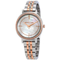 Michael Kors Cinthia Mother of Pearl Dial Two Tone Steel Strap Watch For Women - MK3831