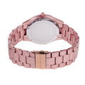 Michael Kors Slim Runway Pink Dial Pink Steel Strap Watch For Women - MK4456