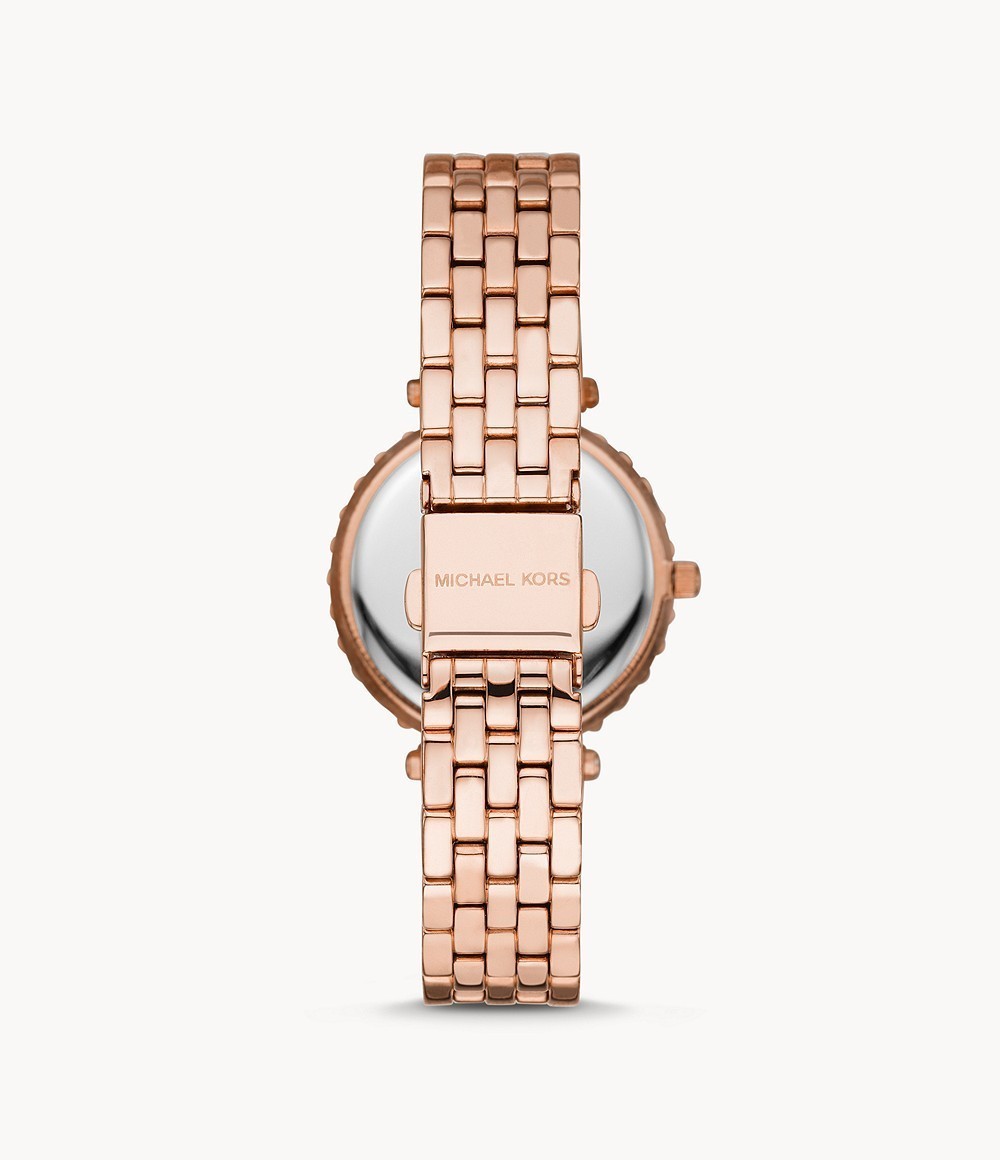 Michael Kors Darci Quartz Rose Gold Dial Rose Gold Steel Strap Watch For Women - MK4514