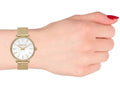 Michael Kors Pyper Quartz White Dial Gold Mesh Bracelet Watch For Women - MK4619