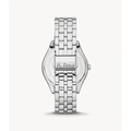 Michael Kors Harlowe Three-Hand Quartz Silver Dial Silver Steel Strap Watch For Women - MK4708