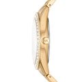 Michael Kors Harlowe Three-Hand Quartz Gold Dial Gold Steel Strap Watch For Women - MK4709