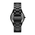 Michael Kors Slim Runway Analog Black Dial Black Steel Strap Watch For Women - MK4734